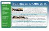 Bulletin de L’AMIE 2016 Automne.pdf · L’AMIE à Lévis 4 Bulletin de L’AMIE 2016 V O L U M E 2 5 , N U M É R O 3 A U T O M N E 2 0 1 6 B U L L E T I N D E L ’ A M I E 2