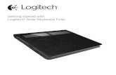 Getting started with Logitech® Solar Keyboard FolioLogitech Solar Keyboard Folio English 11 Battery disposal at product end of life 1. Open the Keyboard Folio and lay it flat. 2.