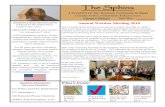 The Sphinx - U.S. Embassy in Egypt · The Sphinx A Newsletter for the American Community in Egypt Consular Section, United States Embassy Cairo Volume 2 Edition 2 May 2016 اةيبرعلا