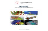 High Fidelity FEM CFD Solver · 2012-11-26 · A Platform for Innovation TM HyperWorks is a division of AcuSolve™ High Fidelity FEM CFD Solver