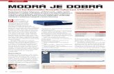 bezpečnost MODRÁ JE DOBRÁ - Cyberoam · bezpečnost + integrace s AD + silný reporting, monitoring, statistiky + dostupná cena - absence 1Gb Ethernet portů - omezení pouze