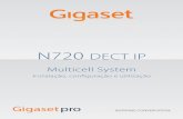 N720 DECT IP - Gigaset · Gigaset N720 DECT IP Multicell System / por / A31008-M2314-P101-2-7919 / Cover_front.fm / 01.02.2012 Version 2, 06.08.2010 N720 DECT IP Instalação, conﬁguração