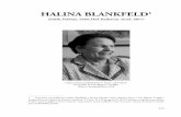 HALINA BLANKFELD1 · HALINA BLANKFELD1 (Pińsk, Polônia, 1930; Hod Hasharon, Israel, 2017) 1 Entrevista concedida por Halina Blankfeld a Rachel Mizrahi, Sarita Mucinic Sarue e Laís
