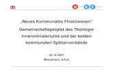 N K F „Neues Kommunales Finanzwesen“ Gemeinschaftsprojekt ... · Projekt „Neues Kommunales Finanzwesen in Thüringen ... - Korrekturmöglichkeit letztmals im vierten Jahr nach