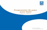 Programme de pays pour Haïti - UNDP · 2020-04-03 · 28 décembre 2016 Français Original : anglais 16-21026X (F) 141216 151216 *1621026* Première session ordinaire de 2017 30