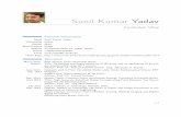 Sunil Kumar Yadav – Curriculum Vitae · Sunil Kumar Yadav – Curriculum Vitae Author: Sunil Kumar Yadav Subject: Resumé of Sunil Kumar Yadav Keywords: Sunil Kumar Yadav, curriculum