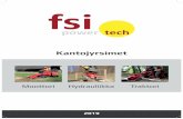 Moottori Hydrauliikka Traktori - FSI Brochure 2019/Brochure12sider_161118_FI_HI...Moottori Hydrauliikka Traktori. FSI power-tech aps on Henning Schmidtin vuonna 2002 perustama yritys.