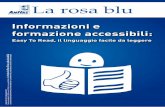 Informazioni e formazione accessibili Blu/ROSA_BLU_DIC__17... · turistici accessibili. Ricordiamo anche il progetto “A Modo Mio. Cittadino a pieno titolo” realizzato in collaborazione