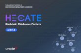 Blockchain Middleware Platform - Uracleuracle.co.kr/pdf/Hecate_solution.pdf · 금융/ 공공기관의 블록체인 서비스 수행 경험을 보유하고 ... HECATE는 블록체인(Blockchain)