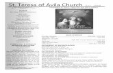 St. Teresa of Avila Churchstteresasofakron.com/files/12_27_15.pdf · 2019-11-24 · Resume - 9:00 - 10:00 am and 11:15 am - 12:30 pm ... Joan Stark Richard Forrestel Joseph Flowers