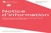 Notice d’information...Santé Notice d’information Ensemble du personnel salarié Avenant n 1 du 26 septembre 2018 Régimes obligatoire et surcomplémentaires facultatifs Sommaire