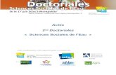 Actes 2nd Doctoriales...3 14h-15h45 : ateliers parallèles Accès, droits 33 Jamie Linton (GEOLAB, Limoges), Catherine Ribot (CREAM, Montpellier) Chloé Adelbrecht-Vignes 34 Gaëtan