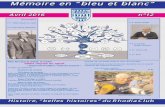 Mémoire en bleu et blanc · 2019-08-23 · MÉMOIRE EN “BLEU ET BLANC” AVRIL2016 N° 12 3 Citons-en quelques-unes : 19 août Attaque de la RN7 par la compagnie Mabboux, dirigée