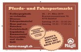 Pferde- und Fahrsportmarkt - Heinz Mägli | Wir lieben Pferde · 2019-03-25 · Pferde- und Fahrsportmarkt · Freibergerpferde zu verkaufen · Dverses i Fahrsportmaterial · Neue