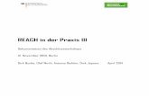 REACH in der Praxis III - Umweltbundesamt...REACH in der Praxis III Dokumentation des Abschlussworkshops 12. November 2013, Berlin Dirk Bunke, Olaf Wirth, Antonia Reihlen, Dirk Jepsen,