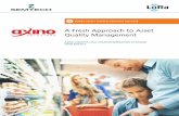 A Fresh Approach to Asset Quality Management · 2019-08-12 · A Fresh Approach to Asset Quality Management ... DATA DRIVEN FRESHNESS IN FOOD RETAILING Axino Solutions (Axino) is
