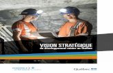 VISION STRATÉGIQUE - MERN...2015. La liste des organismes consultés est également accessible sur le site. 2 La Vision stratégique traite de la transformation des minerais extraits