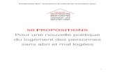 Pour une nouvelle politique du logement des personnes sans ... · Le Collectif est reçu par le Premier ministre François Fillon ... parlementaires / Propositions d’amendements