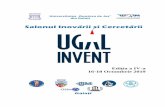 €¦ · Salonul Inovării și Cercetării UGAL INVENT Universitatea „Dunărea de Jos” din Galaţi Galaţi, 16-18 Octombrie 2019 2 Parteneri UGAL INVENT 2019 Academia de Ştiințe
