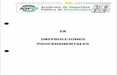 Guía operativa de actuación policial en Extremadura ...aspex.juntaex.es/filescms/aspex/uploaded_files/pdf/... · 2. Instrucción SES nº 7 de 12/5/97, sobre elaboración de atestados