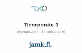 Ticorporate 3 - Jamk.fiblogit.jamk.fi/tiko/files/2015/04/Ticorporate_3_esittely.pdf · tehtävään (koodari, artisti, pelisuunnittelija, äänisuunnittelija, käsikirjoittaja, tuottaja