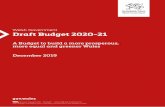Welsh Government Draft Budget 2020-21 - GOV.WALES · ii . Foreword by the Minister for Finance and Trefnydd I am today publishing our budget proposals for 2020-21, the final year