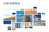 ANNUAL REPORT - First Re3 The Company surpassed the level of its revenues at 3.2 million Bahraini Dinars during 2014 compared to 2.9 million Bahraini Dinars in 2013, with an increase