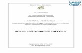 BOZZA EMENDAMENTI ACCOLTI - LeggiOggi · BOZZA EMENDAMENTI ACCOLTI Aggiornato alle ore 17,30 del 4 dicembre 2012 . BOO ZZZAA 2 1.100/1 Cagnin, Massimo Garavaglia