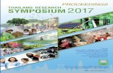 1. Symposium ส่วนหน้า 20-4-61 · ` โครงการ Thailand Research Symposium 2017 8 ` ก าหนดการน าเสนอบทความผลงานวิจัย