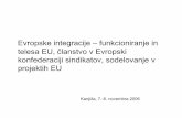 Evropske integracije – funkcioniranje in telesa EU ...sindeks.si/wp-content/uploads/2016/07/pavle_eu_in... · Evropske integracije – funkcioniranje in telesa EU, članstvo v Evropski