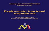Exploración funcional respiratoria (XVIII/11)...Monografías de la Sociedad Madrileña de Neumología y Cirugía Torácica EXPLORACIÓN FUNCIONAL RESPIRATORIA Francisco García Río