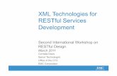 XML Technologies for RESTful Services Developmentws-rest.org/2011/proc/s6-davis.pdf · – CXF (Jax-RS implementation) or Spring MVC – XML Technology QXML Database – EMC Documentum