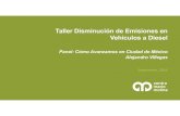 Taller Disminución de Emisiones en Vehículos a Diesel · C. A. Norte - C. A. Sur Chapultepec - Velódro. Mixcoac - San Andrés Infraestructura ciclista Zonas ECOBICI Zonas Ecoparq