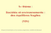 Sociétés et environnements: des équilibres fragiles (12h)hg.ac-besancon.fr/wp-content/uploads/sites/63/2019/... · 1er thème: Sociétés et environnements: des équilibres fragiles