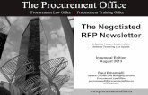 The Negotiated RFP Newsletter - Procurementprocurementoffice.com/.../uploads/2016/07/The-Negotiated-RFP-New… · The Negotiated RFP Newsletter A Special Feature Section of the National