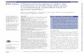 Open Access Research Ultrasound imaging to tailor the ... · Interventions: All patients underwent ultrasound imaging of the affected shoulder. Patients who were still symptomatic