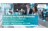 Shaping the Digital Enterprise - AHK Japan · 2018-05-02 · Driving the Digital Enterprise – Industrial Services Industrial Services • Optimizing plant and machinery as well
