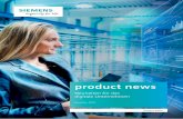 product news - Siemens … · MindSphere 53 Reale Dinge mit der digitalen Welt verbinden ... der Wertschöpfung, innovative Geschäftsmodelle und zukunftsweisende Formen der Kooperation.