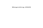 Begroting 2020...Met de onderbouwing van de prognose van de begroting 2020 en de meerjarenbegroting 2021-2023 wordt voldaan aan de criteria van en aanvullende maatwerk-afspraken met