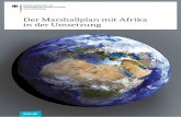 Der Marshallplan mit Afrika in der Umsetzung · chancenkontinent afrika 4. marshallplan mit afrika 5. fortschritte und erfolge 6. wirtschaft, handel und beschÄftigung 6. frieden