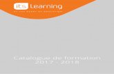 Catalogue de formation 2017 - 2018 - itslearning · 2019-01-04 · Catalogue de formation 2017 - 2018. Edito Bienvenue à bord de l’ENT ! itslearning est un ENT au service d’un