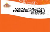 ABTRACT BOOK - Walailak University...The 10th Walailak Research National Conference การประช มว ชาการระด บชาต “วล ยล กษณ ว