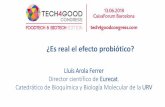 Lluís Arola Ferrer Director científico de Eurecat ...cdn.bdigital.org/PDF/TECH4GOOD18/EURECAT_AROLA.pdf · (Takahaski S, et al., 2016) Fruit smoothie with prebiotic 12 weeks BMI: