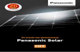 De kracht van partnerschap Panasonic Solar · overwinning geholpen in de editie van 2009 en 2011 van de World Solar Challenge in Australië, de editie van 2012 van de Sasoi Solar