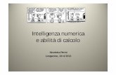 Intelligenza numerica e abilità di calcolosf9dd10cfaf7720ba.jimcontent.com/download/version... · 2013-04-11 · L’intelligenza numerica è.. 25 La capacità di manipolazione di