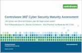 Controlware 3650 Cyber Security Maturity Assessment) · Analytics Incident Response / CERT-Services ... Advanced Malware/Threat Detection Regulatorien ISO 27001:2013 A.12.2.1, A.14.1.2-3,