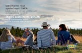 Udržitelný růst společnosti IKEA€¦ · Planet Positive (Dobré pro lidi a planetu) – jsme zavedli v roce 2012. Mezi její ambiciózní cíle patří transformovat podnikání