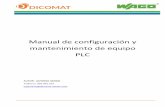Manual de configuración y mantenimiento de equipo PLC€¦ · Conexiones Eléctricas Innovadoras 1.‐ Descripción de los equipos Los equipos de control son de tipo PLC de la serie