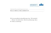 BACHELORARBEIT Personalbeschaffung im Wandel Eine ...€¦ · Bibliografische Beschreibung: Hentschel, Marco: Personalbeschaffung im Wandel – Eine kritische Betrachtung des E-Recruiting