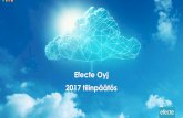 Efecte Oyj 2017 tilinpäätös · • Pilvipalveluiden käyttöönotto on nykyään helppoa ja vaivatonta • Pilvipohjaisten SaaS-ohjelmistojen yleistyessä myös niihin liittyvien